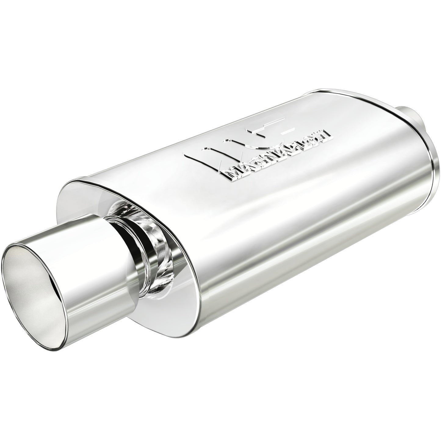 MagnaFlow 14832 - Straight-Through Performance Muffler; 2.25/4in. Center/Center; 5x14x8 Body