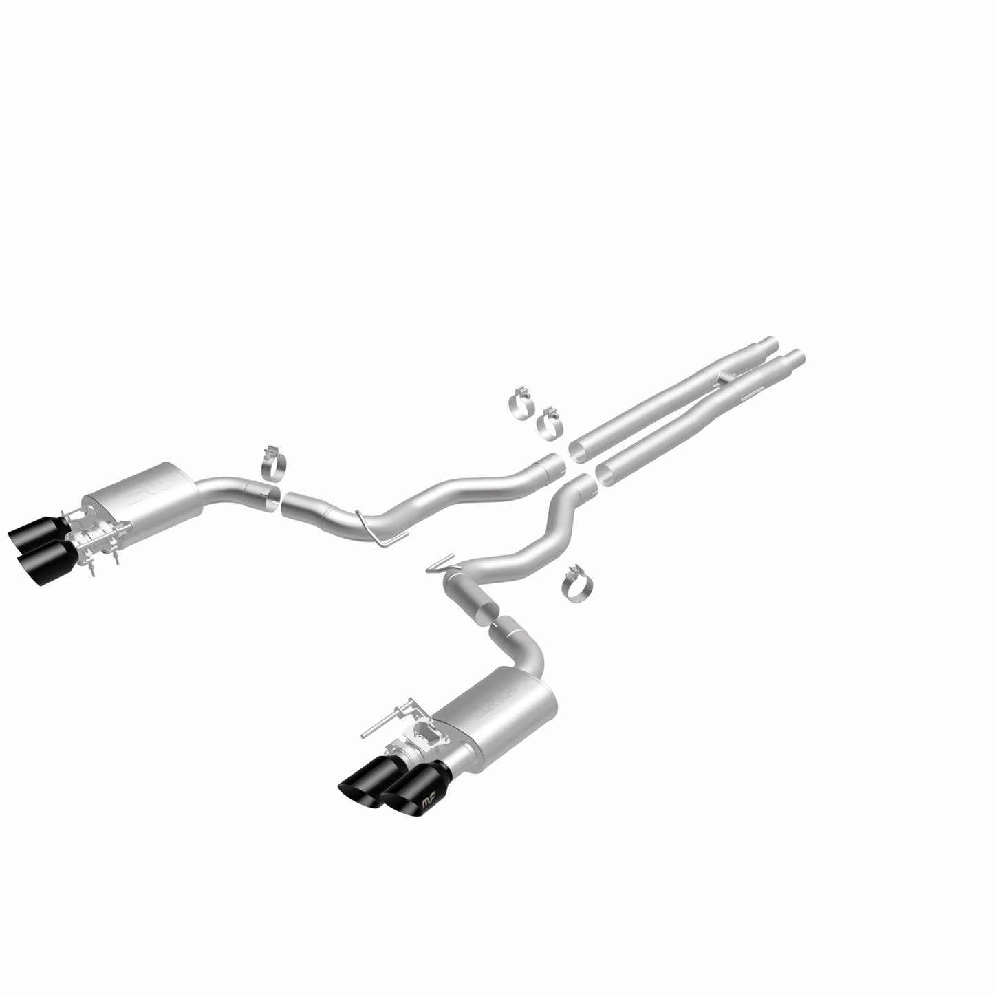 MagnaFlow 19643 - Competition Series Black Chrome Tips Cat-Back System