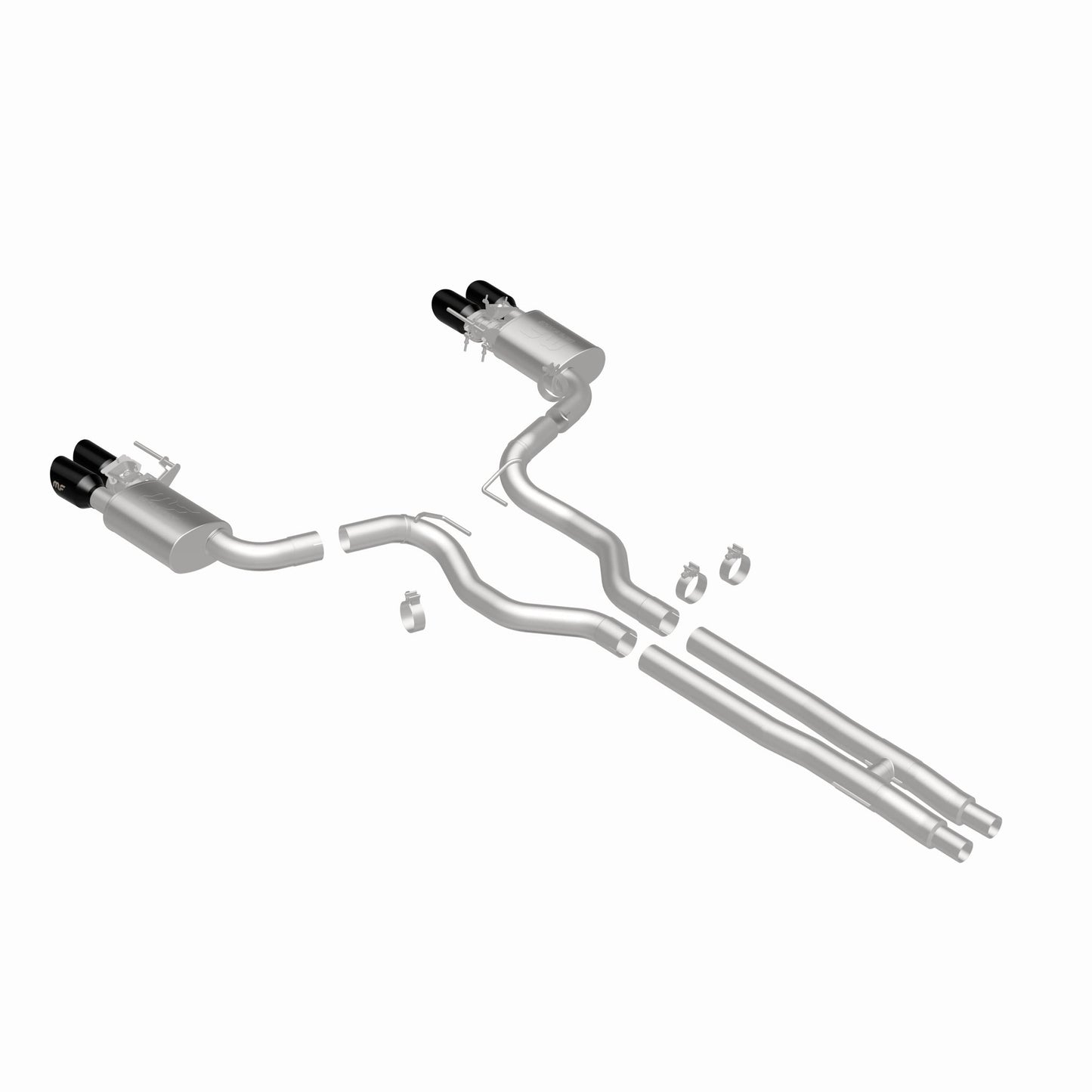 MagnaFlow 19643 - Competition Series Black Chrome Tips Cat-Back System