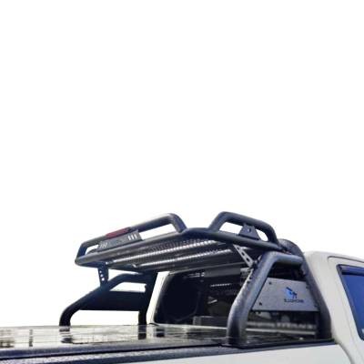 Black Horse Offroad RB-BA1B Tubular Powder Coated Steel Truck Bed Bar
