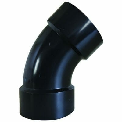 Valterra D50-2885 Sewer Waste Valve Fitting 45 Degree Elbow 1-1/2 Inch Hub