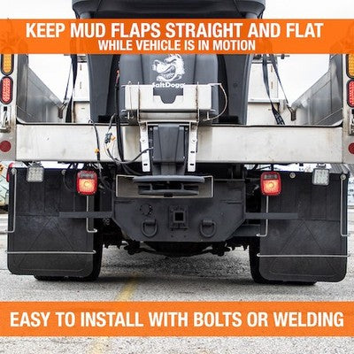 Buyers Products 405BC Mud Flap Anti-Sail Bracket 26-3/4in W x 21in H Set Of 2