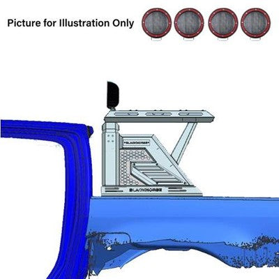 Black Horse Offroad AR2-09BA3-PLFR  Truck Bed Bar