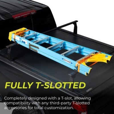 Putco 192245-1 Bed Cargo Rack Cross Bar 45 Inch Length Black Aluminum Single