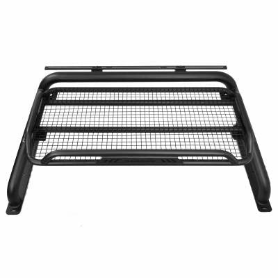 Black Horse Offroad RB-BA1B Tubular Powder Coated Steel Truck Bed Bar