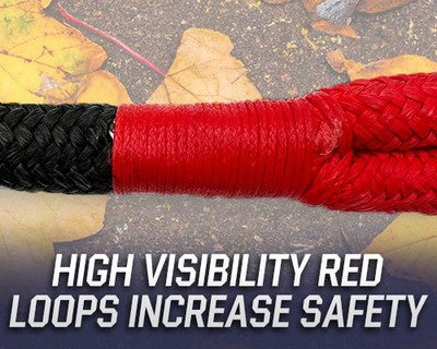 Overland Vehicle Systems 19009916 Recovery Strap 30 Feet Black/ Gray