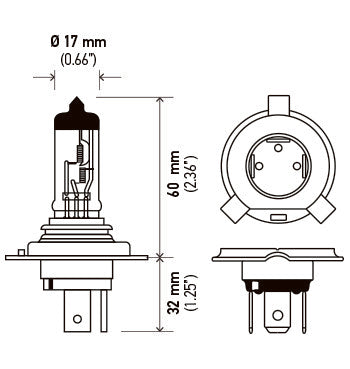 Hella H4  BULBS