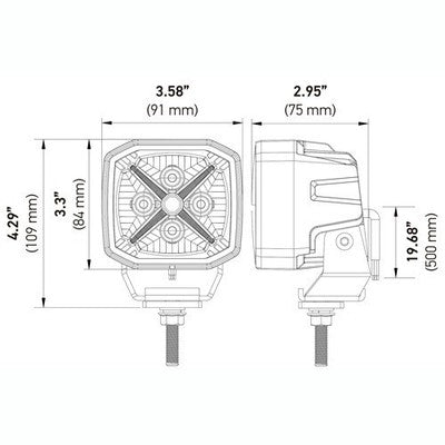 Hella 358233841 X-Treme Series AUXILLARY LIGHTING