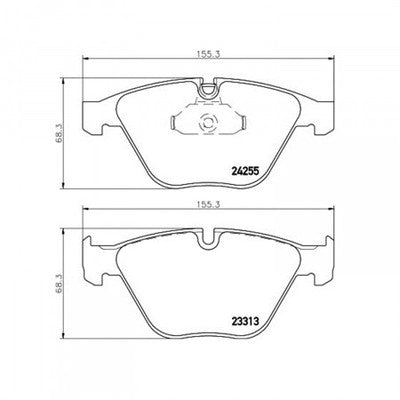 Hella Front Low Metallic Brake Pads Fits 2007-2013 BMW 328i xDrive 2Pc 355013931