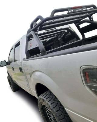 Black Horse Offroad RB-BA1B Tubular Powder Coated Steel Truck Bed Bar