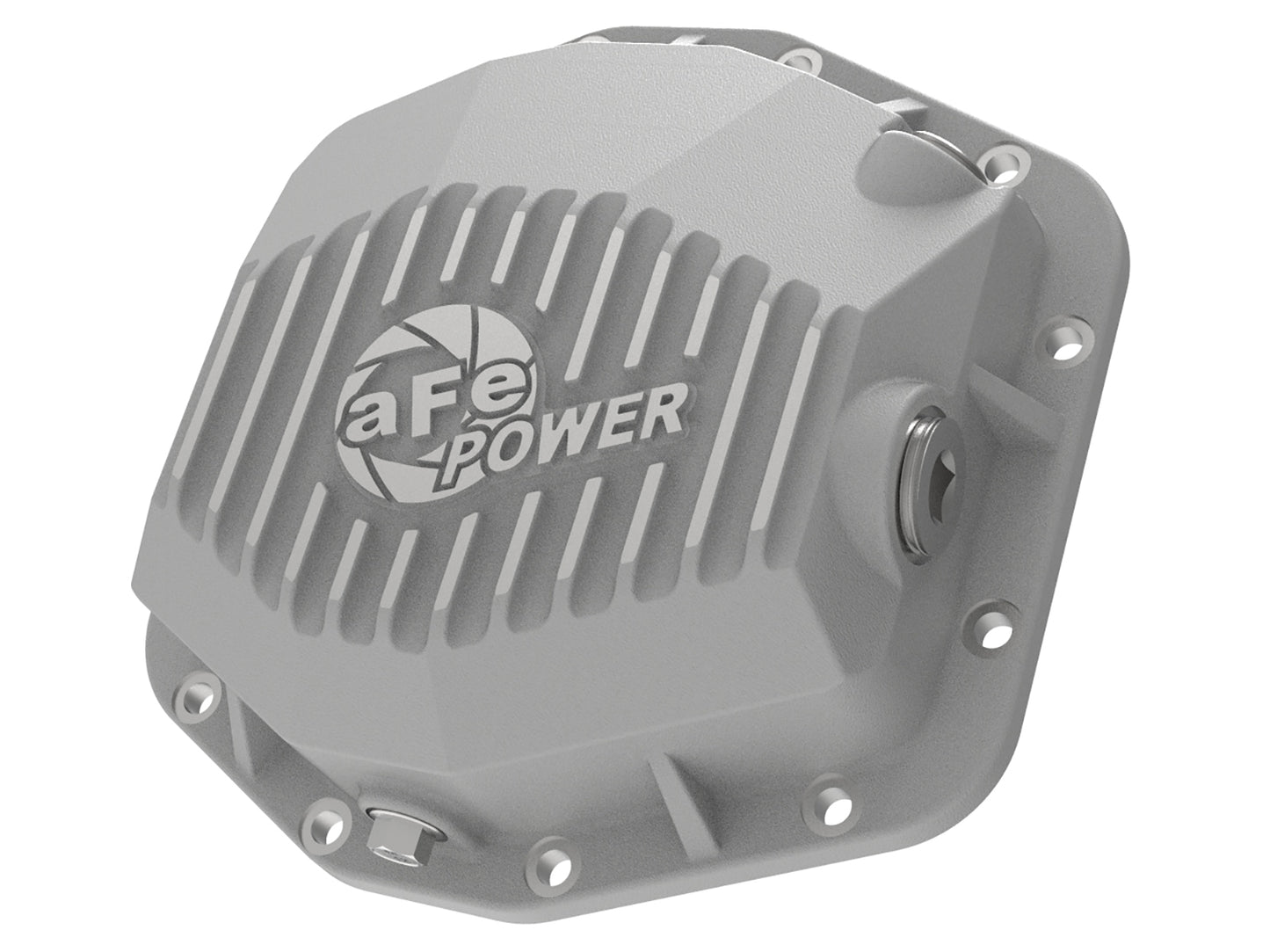 aFe Power 46-71000A - Street Series Rear Differential Cover Raw w/ Machined Fins
