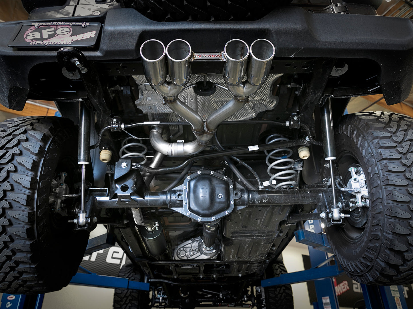 aFe Power 49-38071-P - Rebel Series 2-1/2 IN 304 Stainless Steel Cat-Back Exhaus