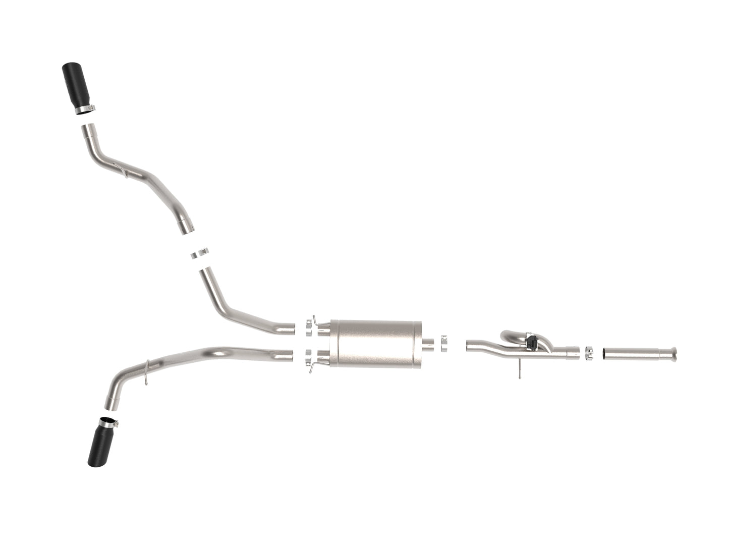 aFe Power 49-34131-B - Gemini XV 3 IN 304 Stainless Steel Cat-Back Exhaust Syste
