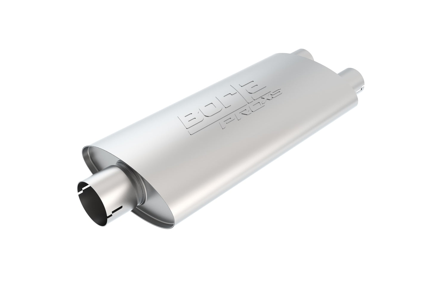 Borla 400486 - ProXS Muffler 3" Center Inlet/ 2.25" Dual Outlet  4" x 9.5" Oval