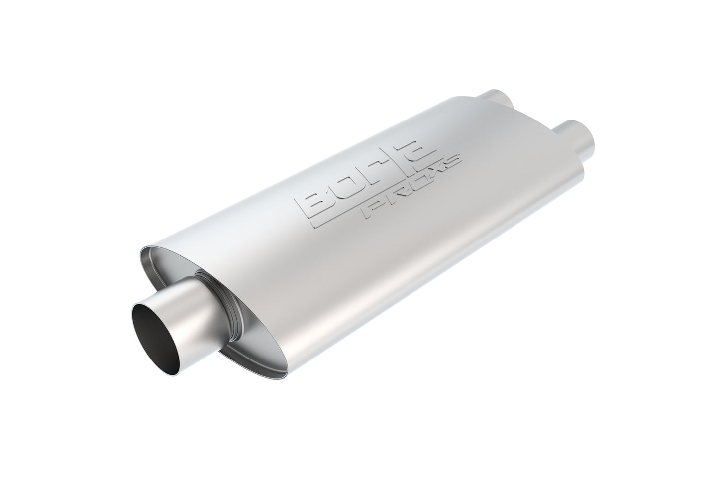 Borla 40349 - ProXS Muffler 3" Center Inlet/ 2.5" Dual Outlet  4" x 9.5" Oval  1
