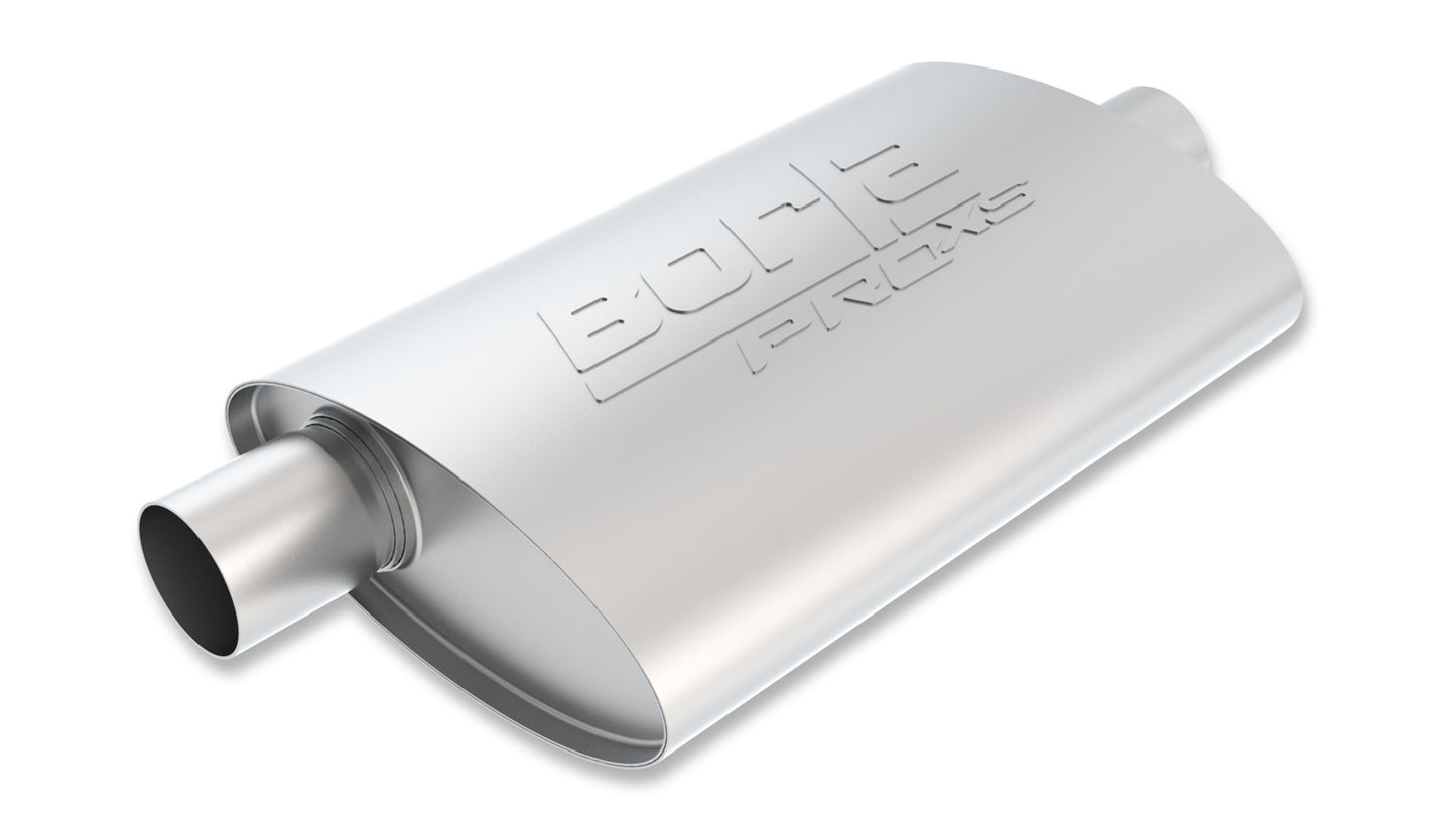Borla 40357 - ProXS Muffler 2.25" Offset Inlet/ 2.25" Center Outlet  4" x 9.5" O