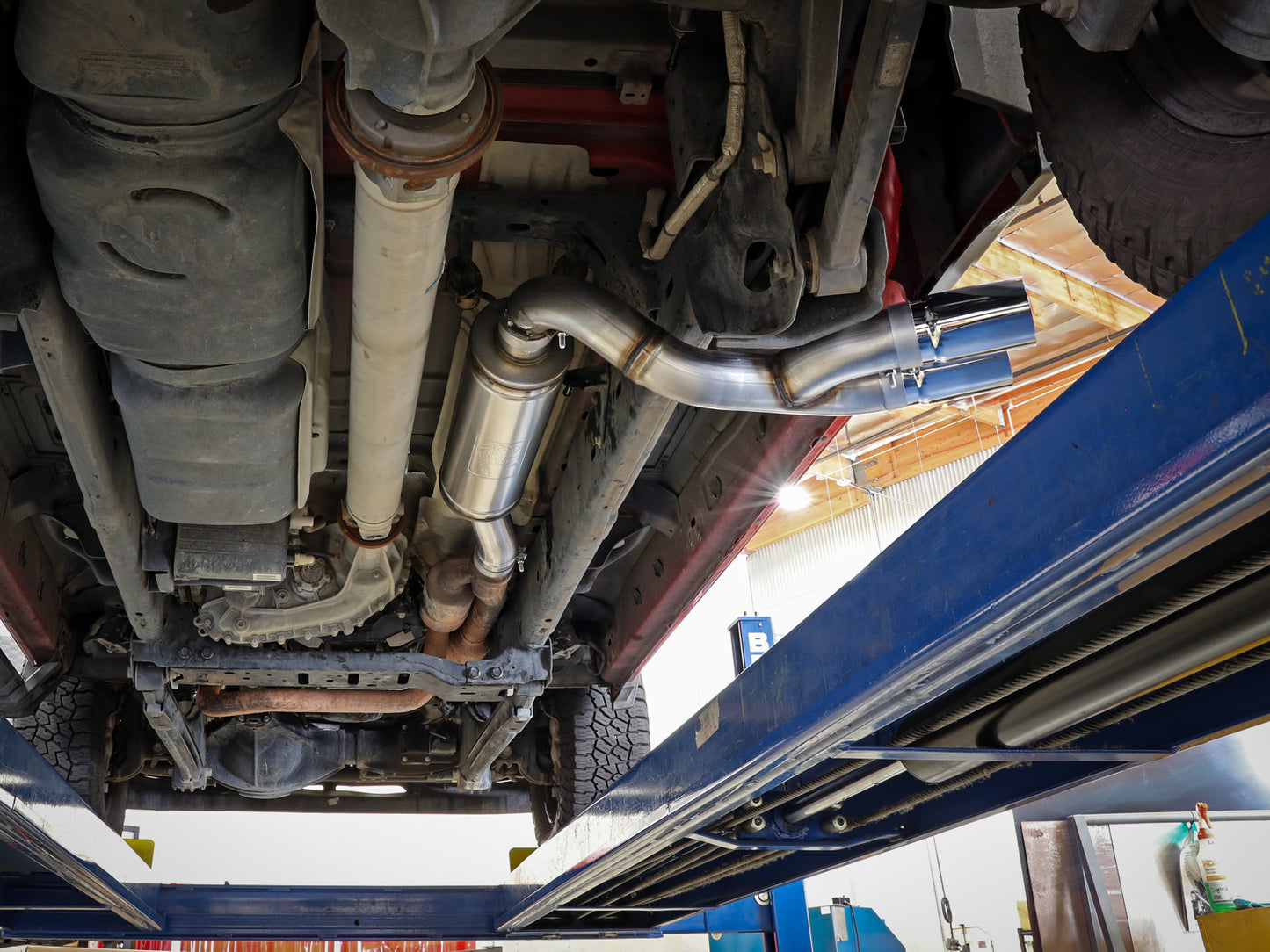 aFe Power 49-42082-P - Rebel Series 3-1/2 IN Stainless Steel Cat-Back Exhaust Sy