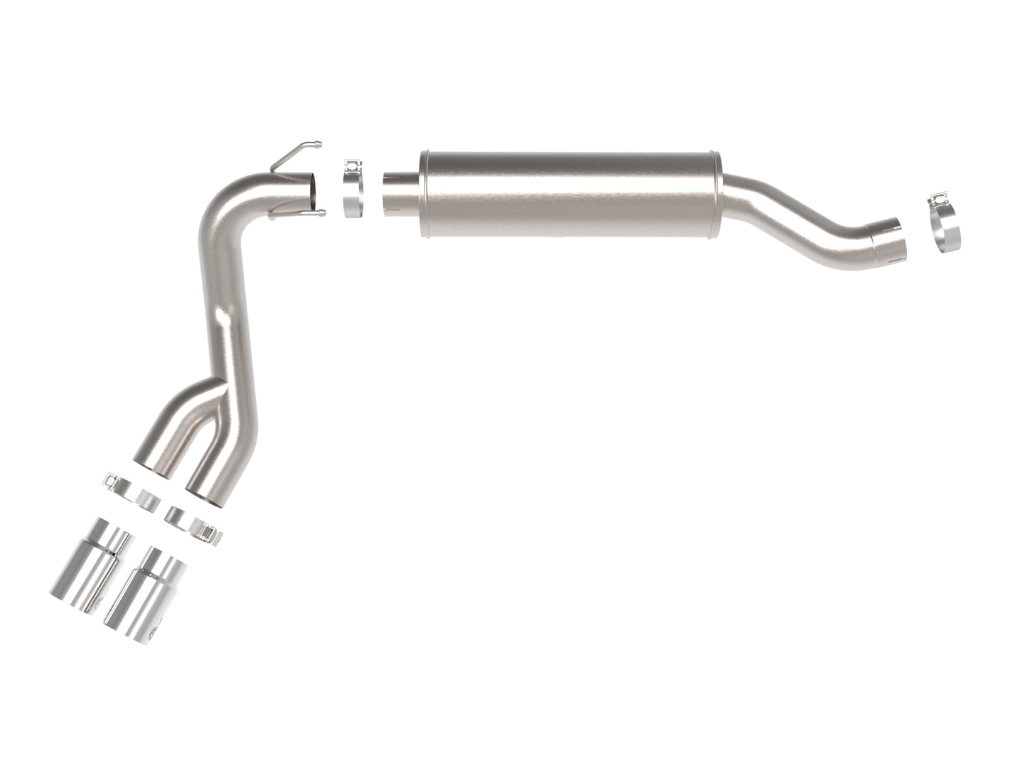 aFe Power 49-42082-P - Rebel Series 3-1/2 IN Stainless Steel Cat-Back Exhaust Sy
