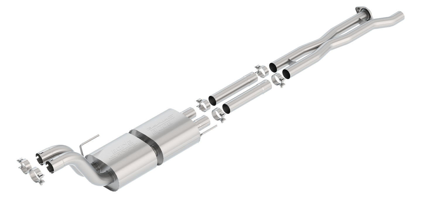 Borla 60637 - X-Pipe With Mid-Pipes And S-Type Muffler 2017-2020 Ford F-150 Rapt