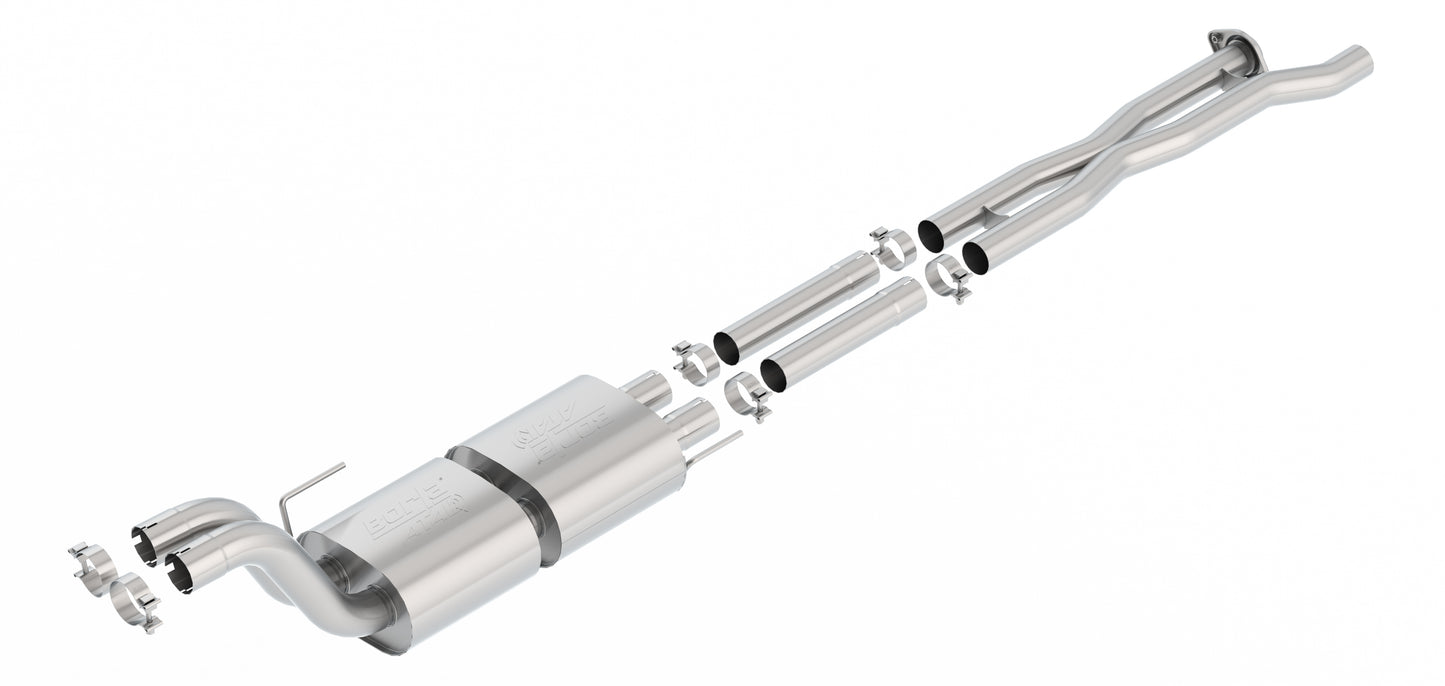 Borla 60638 - X-Pipe With Mid-Pipes And ATAK(r) Muffler 2017-2020 Ford F-150 Rap