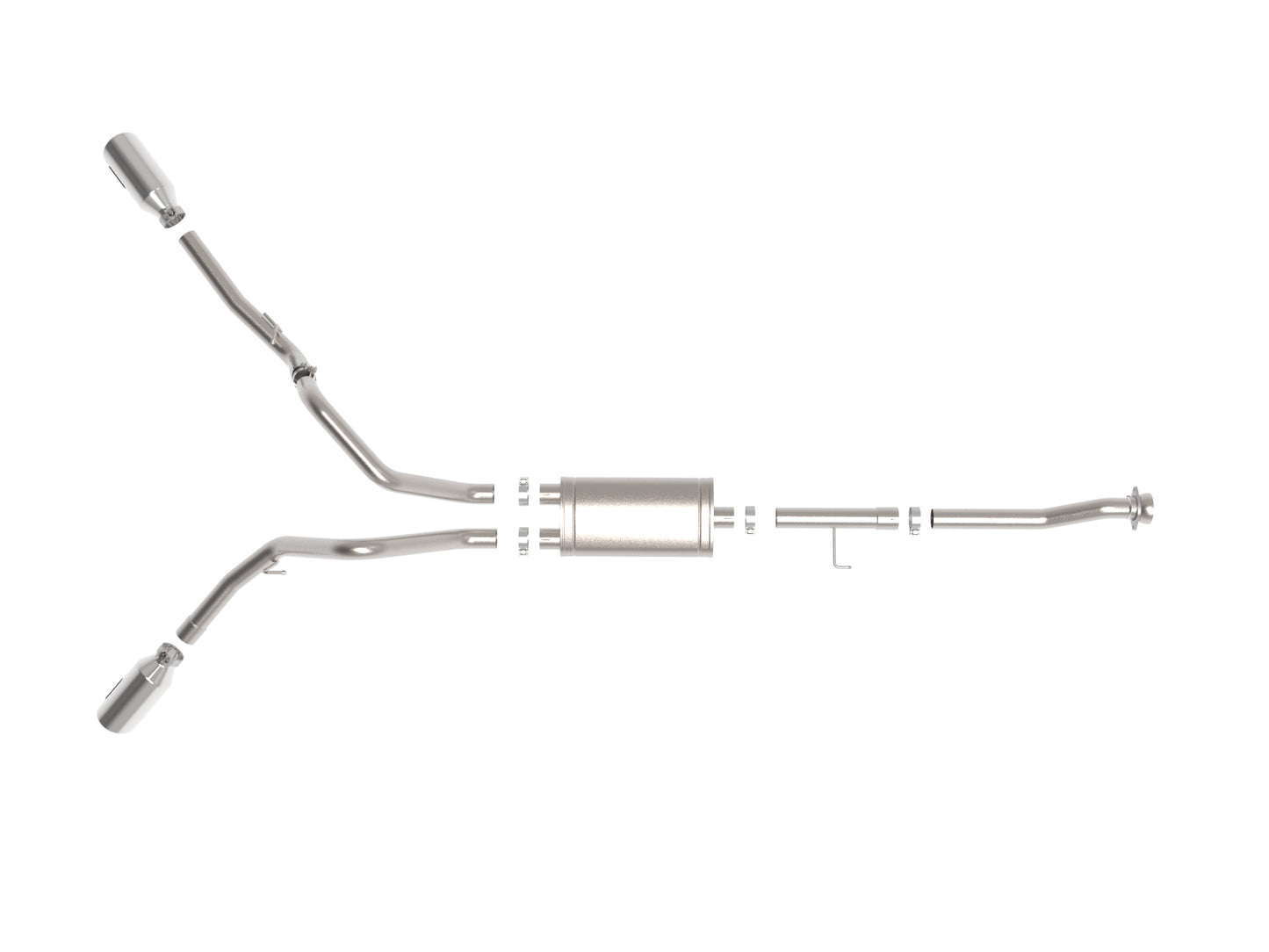 aFe Power 49-33126-P - Vulcan Series 3 IN 304SS Cat-Back Exhaust Dual Rear Side