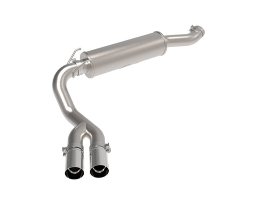 aFe Power 49-42082-P - Rebel Series 3-1/2 IN Stainless Steel Cat-Back Exhaust Sy