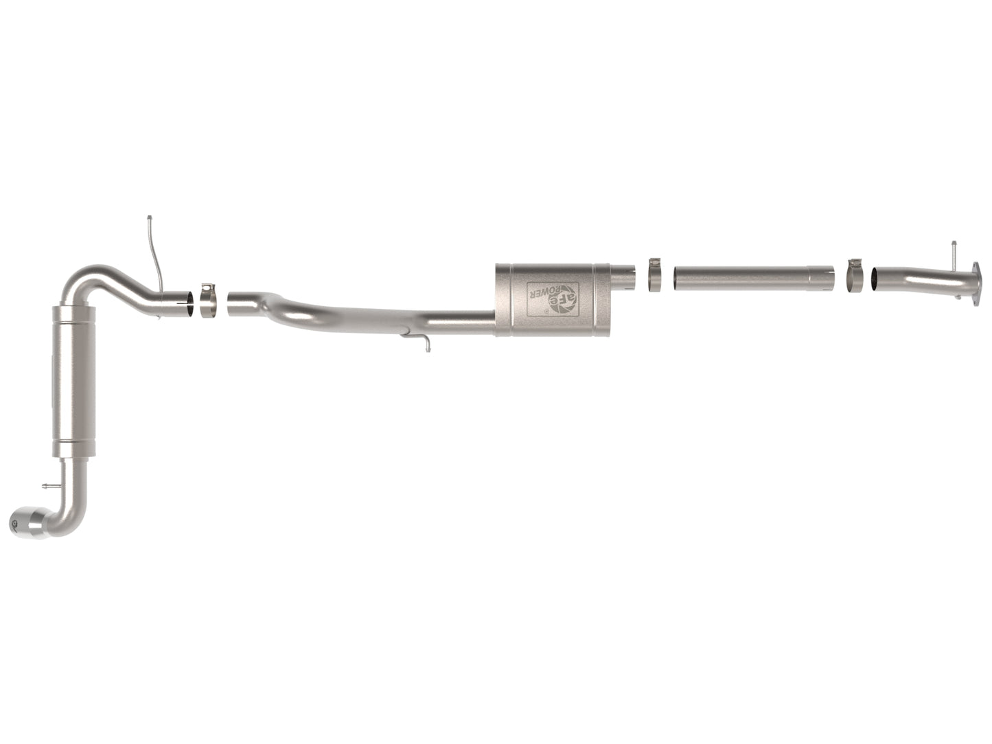 aFe Power 49-43136-P - Apollo GT Series 3 IN 409 Stainless Steel Cat-Back Exhaus