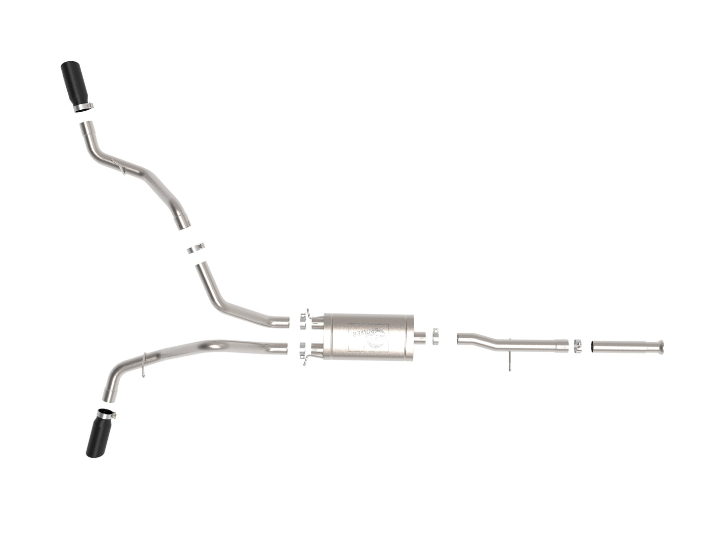 aFe Power 49-44134-B - Apollo GT Series 3 IN Cat-Back Exhaust System w/ Dual Rea