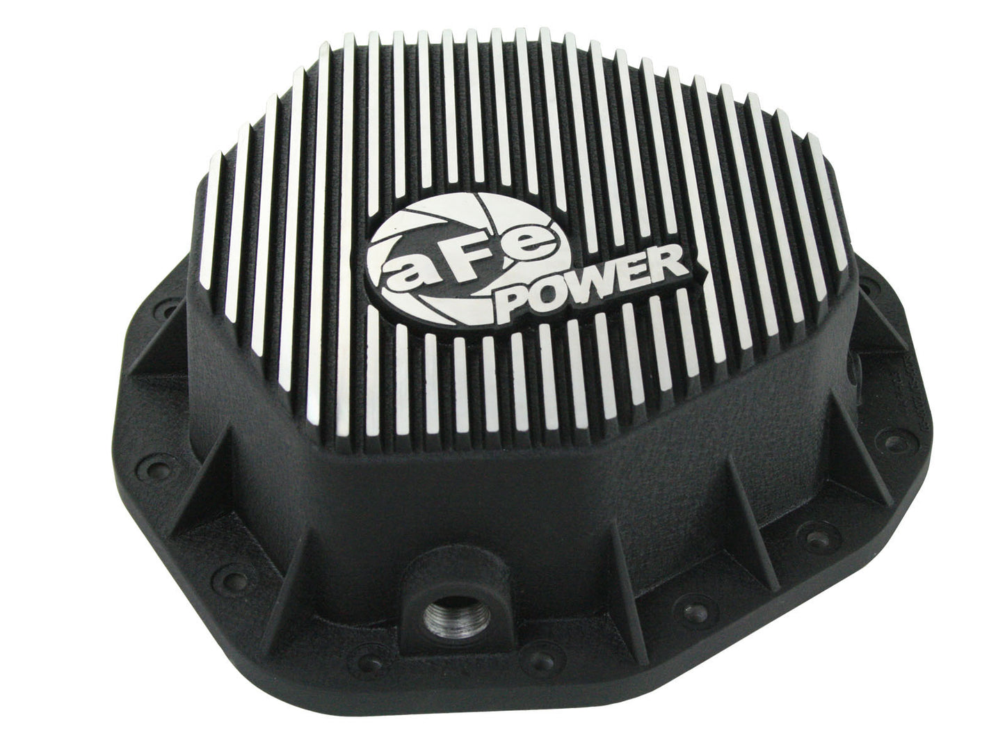 aFe Power 46-70092-WL - Pro Series Rear Differential Cover Kit Black w/ Machined