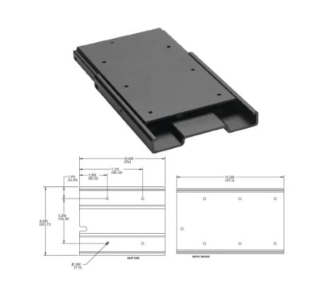 Minn Kota 1854036  MKA-16-03 Trolling Motor Mount;  Black Fr-Lo-Al:  Bulk Packaging