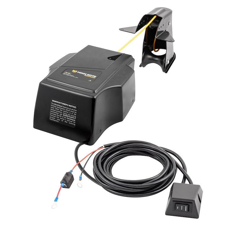 Minn Kota 1810126  DeckHandâ„¢25R Windlass;  With Davit/ 12 Foot Corded Remote Control/ 60 Foot Nylon Rope And Auto-Drift Feature 12-60-: