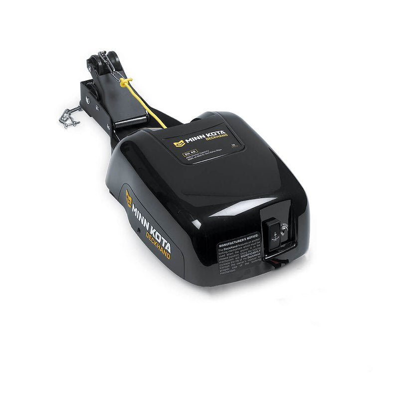 Minn Kota 1810140  DeckHandâ„¢40 Windlass;  With Detachable Davit/ 12 Foot Corded Remote Control/ 100 Foot Nylon Rope And Stow/Deploy Switch In Base Unit And Optional Remote Switch 12-10-: