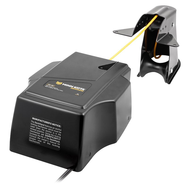 Minn Kota 1810126  DeckHandâ„¢25R Windlass;  With Davit/ 12 Foot Corded Remote Control/ 60 Foot Nylon Rope And Auto-Drift Feature 12-60-: