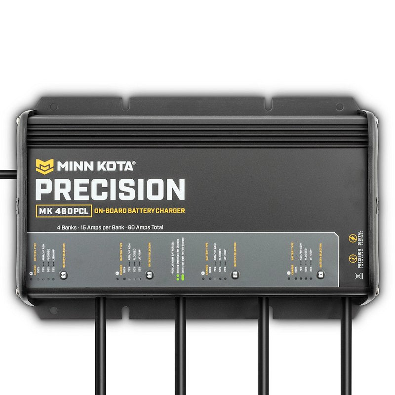 Minn Kota 1834604  MK 460 PCL Battery Charger;  14-1/2 Inch Length x 9-1/2 Inch Width x 3 Inch Height On-15-Wa: