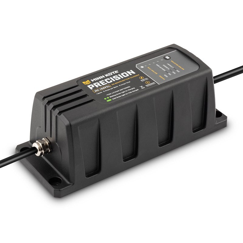 Minn Kota 1831061  MK 106 PCL Battery Charger;  9.88 Inch Length X 4 Inch Width X 3-1/2 Inch Height On-6 -Wa:  10-12 Hours Charging Time