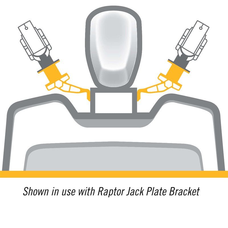 Minn Kota 1810375  Raptor Anchor System Mounting Bracket;  Aluminum Po-Wh-Wi: