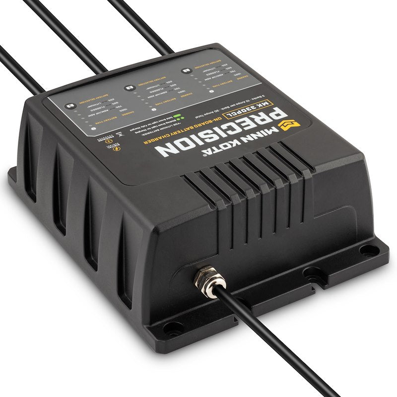 Minn Kota 1833301  MK 330 PCL Battery Charger;  9.88 Inch Length X 7-1/4 Inch Width X 3-1/2 Inch Height On-10-Wa:  4-6 Hours Charging Time
