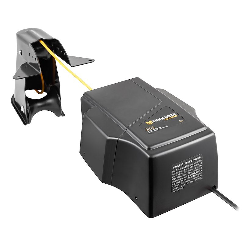 Minn Kota 1810126  DeckHandâ„¢25R Windlass;  With Davit/ 12 Foot Corded Remote Control/ 60 Foot Nylon Rope And Auto-Drift Feature 12-60-: