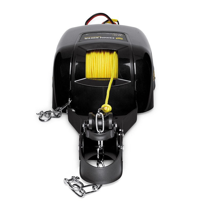 Minn Kota 1810141  DeckHandâ„¢40 Pontoon Windlass;  With Davit/ MKA-16-03 Quick Release Bracket/ DH-40 25 Foot Corded Remote/ MKR-12 Quick Connect Plug/ 100 Foot Nylon Rope 12-10-: