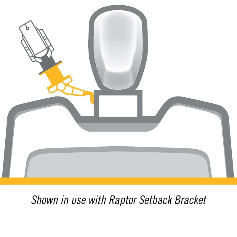 Minn Kota 1810384  Raptor Anchor System Mounting Bracket;  Aluminum Po-Bl-Wi: