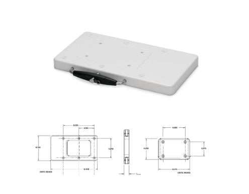 Minn Kota 1854017  RTA-17 Trolling Motor Mount;  White Sa-Lo-Co:  Retail Packaging