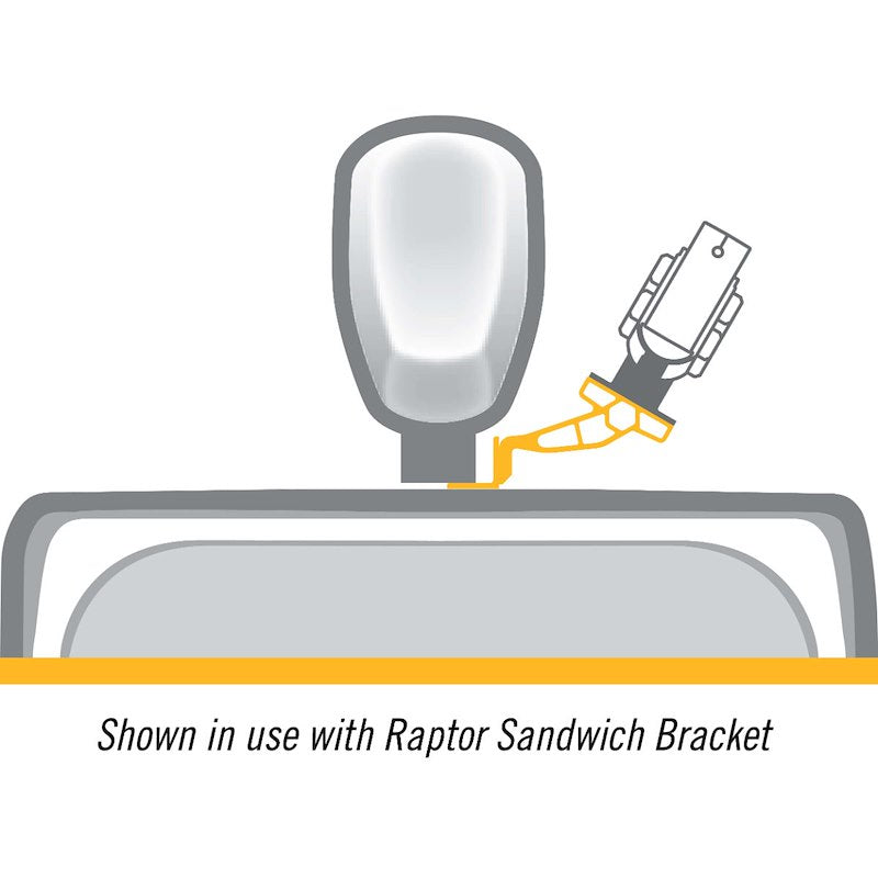 Minn Kota 1810361  Raptor Anchor System Mounting Bracket;  Aluminum Po-Bl-Wi: