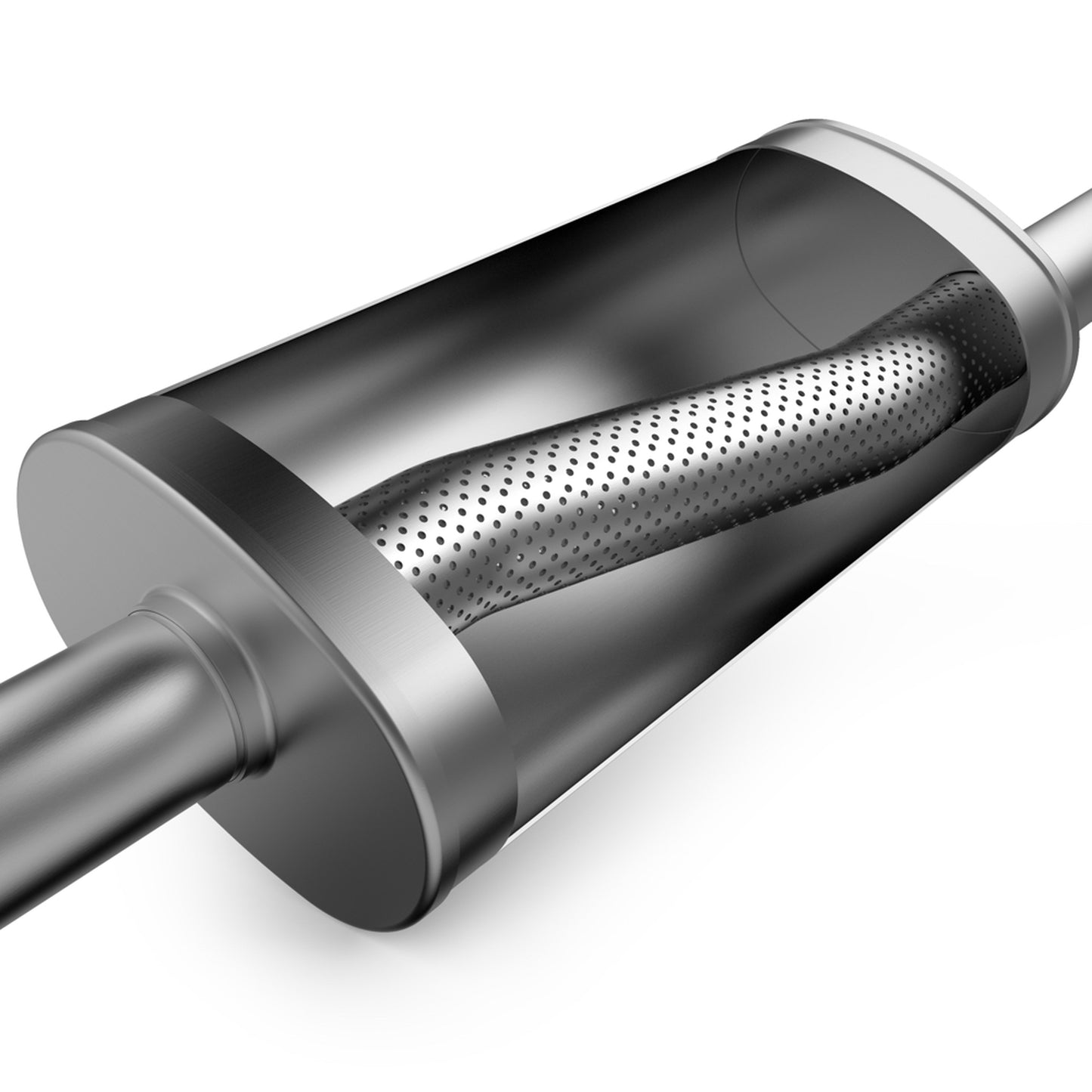 MagnaFlow 11224 - Straight-Through Performance Muffler; 2in. Offset/Center; 4x14x9 Body