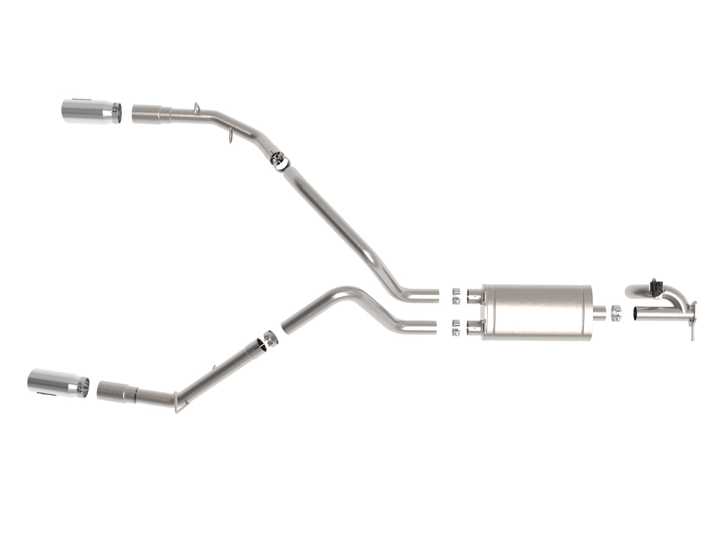 aFe Power 49-32081-P - Gemini XV 3 IN 304 Stainless Steel Cat-Back Exhaust Syste