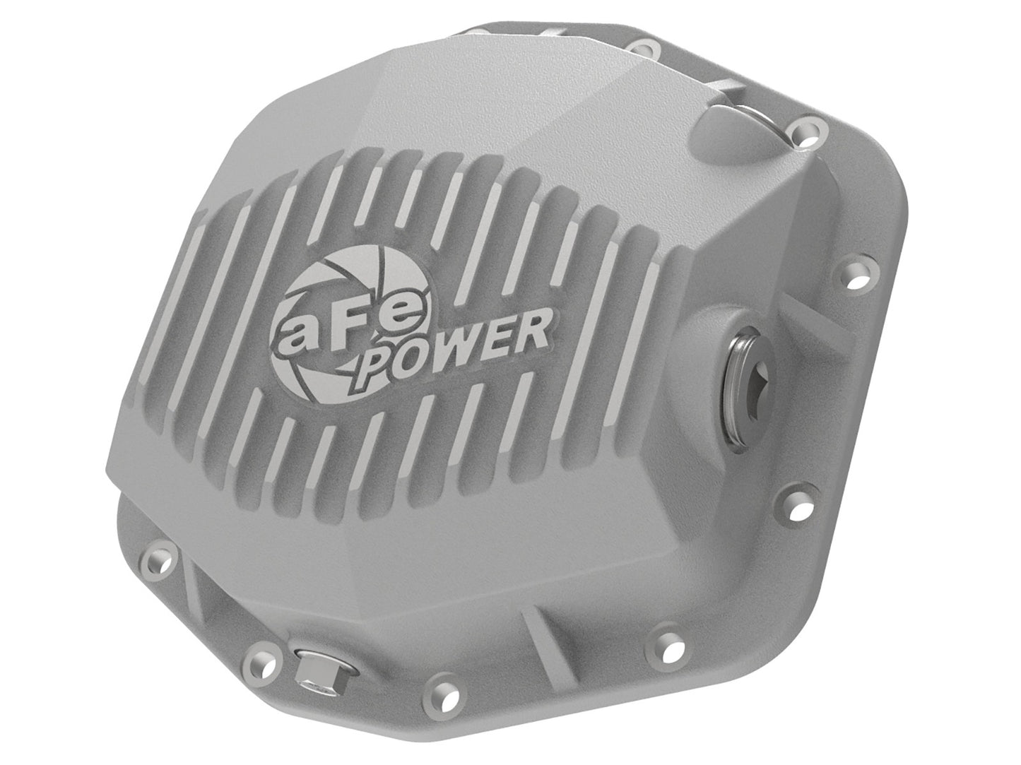 aFe Power 46-71290A - Street Series Rear Differential Cover Raw w/ Machined Fins