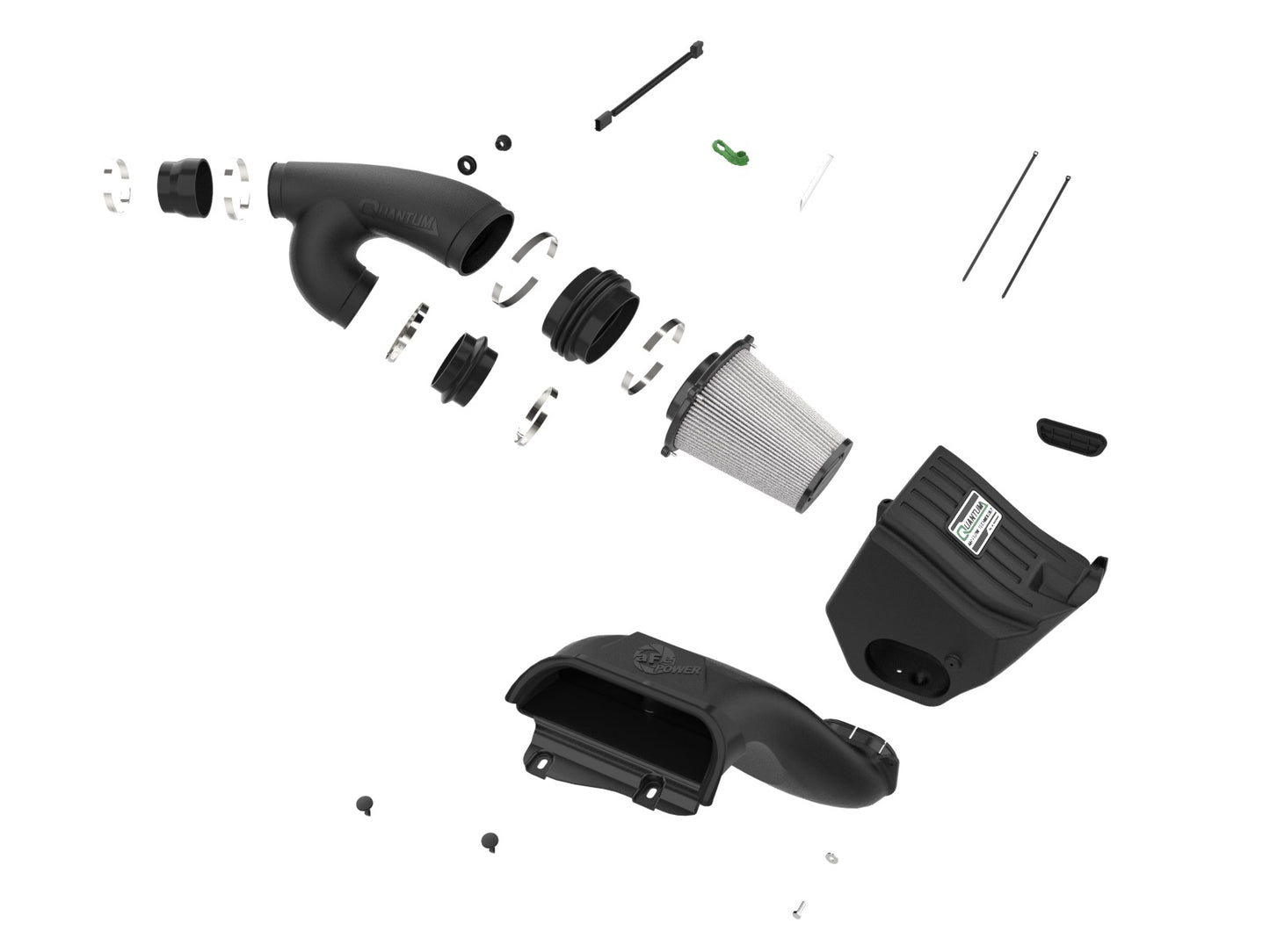 aFe Power 53-10033D - QUANTUM Cold Air Intake System w/ Pro DRY S Filter