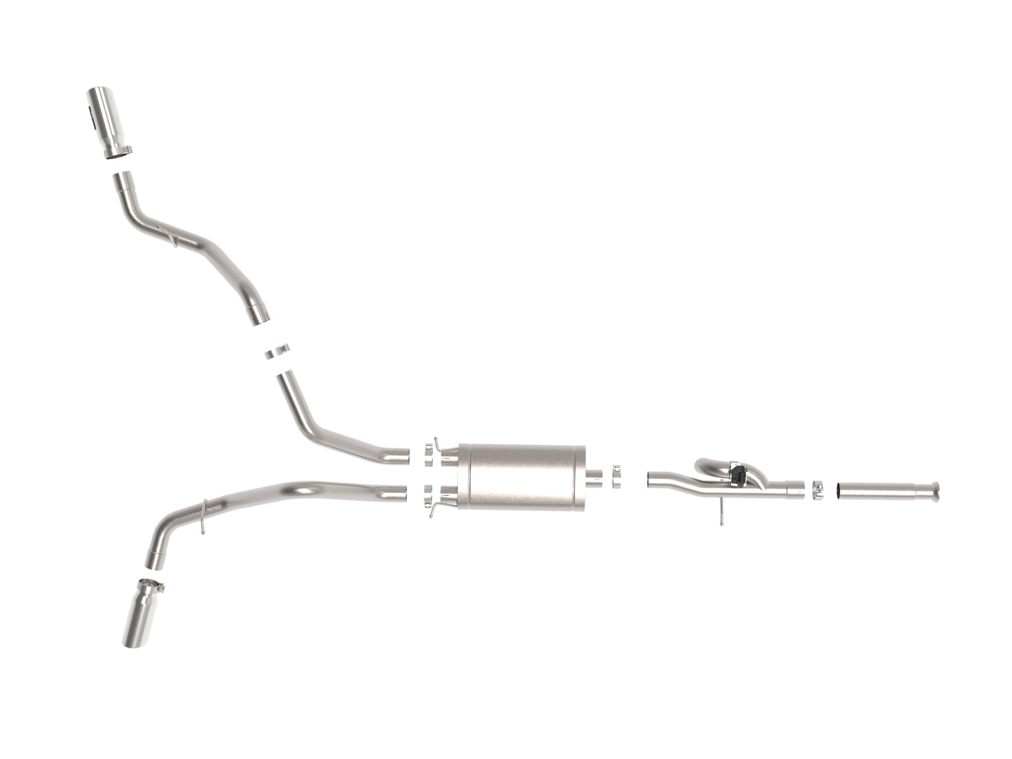 aFe Power 49-34131-P - Gemini XV 3 IN 304 Stainless Steel Cat-Back Exhaust Syste