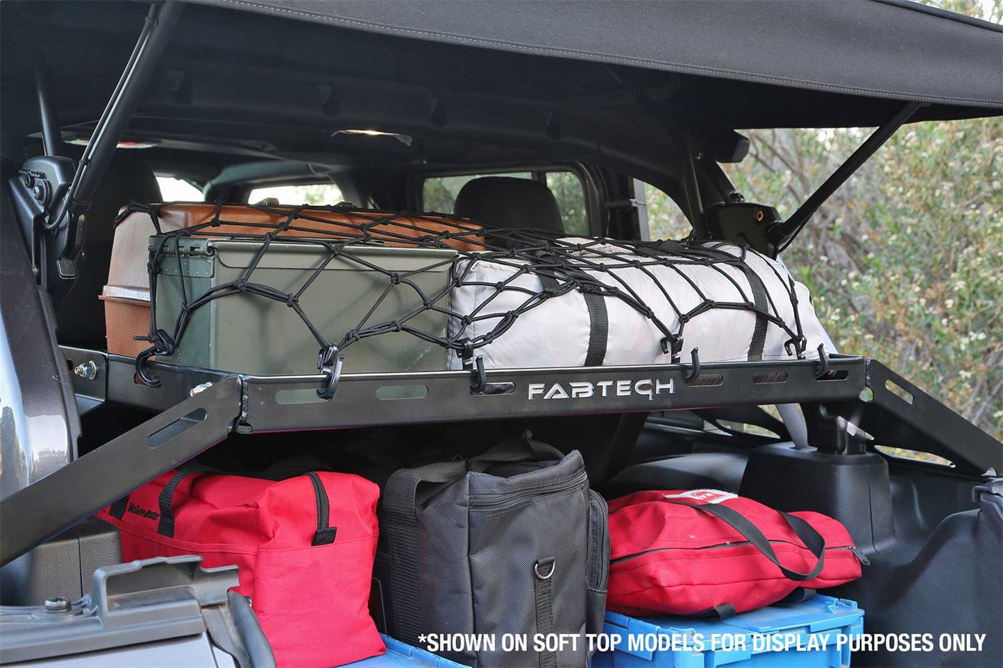Fabtech FTS24211 - Cargo Rack; 3 Piece Construction; 150 lbs. Capacity;