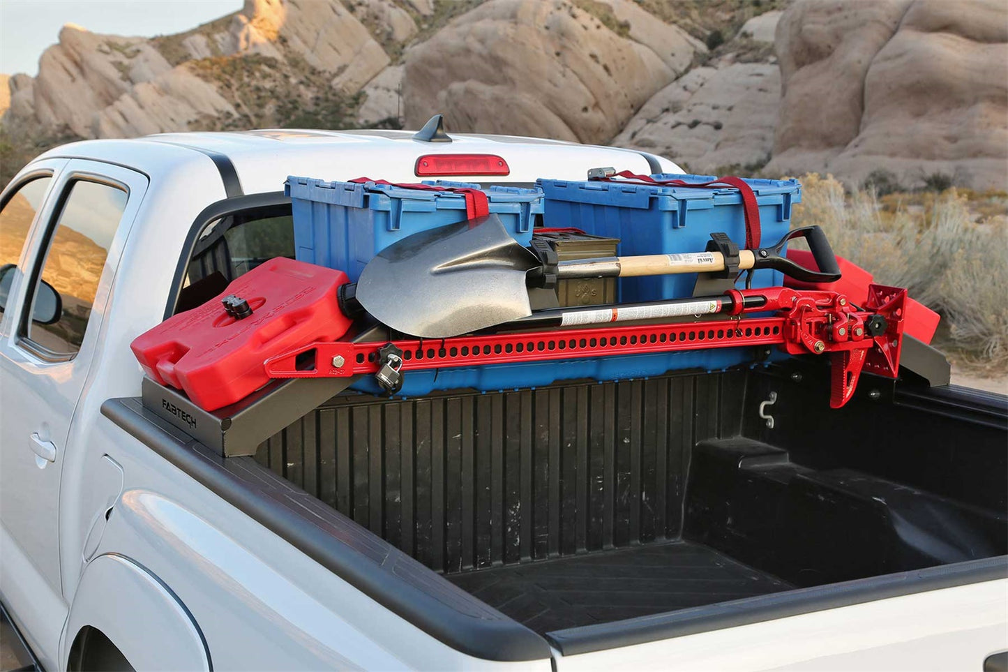 Fabtech FTS26095 - Cargo Rack; 150 lbs. Cargo Capacity; For Models w/Deck Rail S