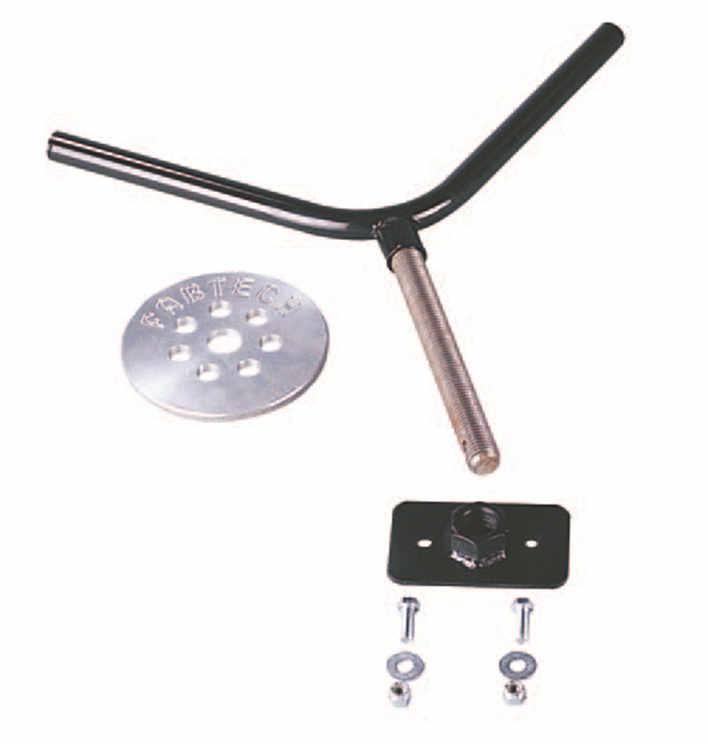 Fabtech FTT10001BK - Spare Tire Mount Kit; Flat Spare Tire; Black;
